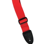 ST LOUIS USA-20RD Nylon Web Strap Leather Ends Red