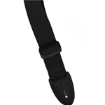 ST LOUIS USA-20BK Nylon Web Strap Leather Ends Black