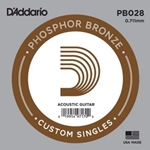 D'Addario- Fret  PB028 Phos Bronze Single