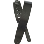 D'Addario 25BL00 Black Leather Gtr Strap