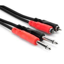 HOSA CPR203_86015 DUAL CABLE RCA-1/4'' 9.9 FT