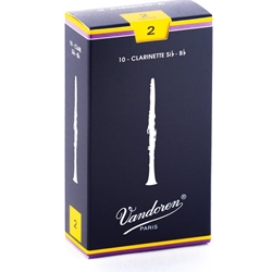 Vandoren CR102_36147 VAND Bb CLAR REED #2     10/BX