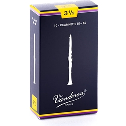 Vandoren CR1035_36150 VAND Bb CLAR REED #3-1/2 10/BX