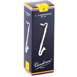 Vandoren CR122_36162 VAND BASS/CLAR REED #2    5/BX