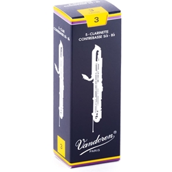 Vandoren CR153_36179 VAND C/BASS CLAR REED #3  5/BX