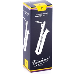 Vandoren SR242_36249 VAND BARITONE SAX REED #2 5/BX