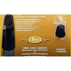 GLAESEL 2427M Mouthpiece Cushion, Vibra-Ease, Bay, 4 PK, Medium / Black