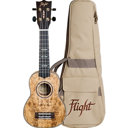 Flight Ukes  Flight DUC410QA Uke Quilt Ash