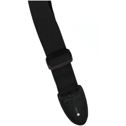 ST LOUIS USA-20BK Nylon Web Strap Leather Ends Black