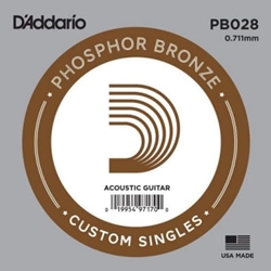 D'Addario- Fret  PB028 Phos Bronze Single