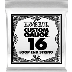 Ernie Ball EB1316 Loop End Plain Steel .016