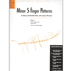 Achievement Skill Sheet No. 2, Minor 5-Finger Patterns Piano