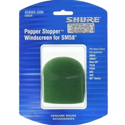 A58WS-GRN Shure Green Mic Windscreen