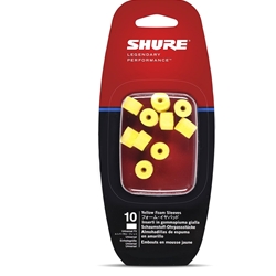 Shure EAYLF1-10 Yellow Foam Sleeves