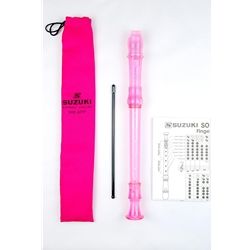 SRE-80TP Suzuki Soprano Recorder (Pink)