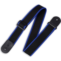 Levy's Leathers M8POLYBKB_31293 2" POLY STRAP BLACK/BLUE